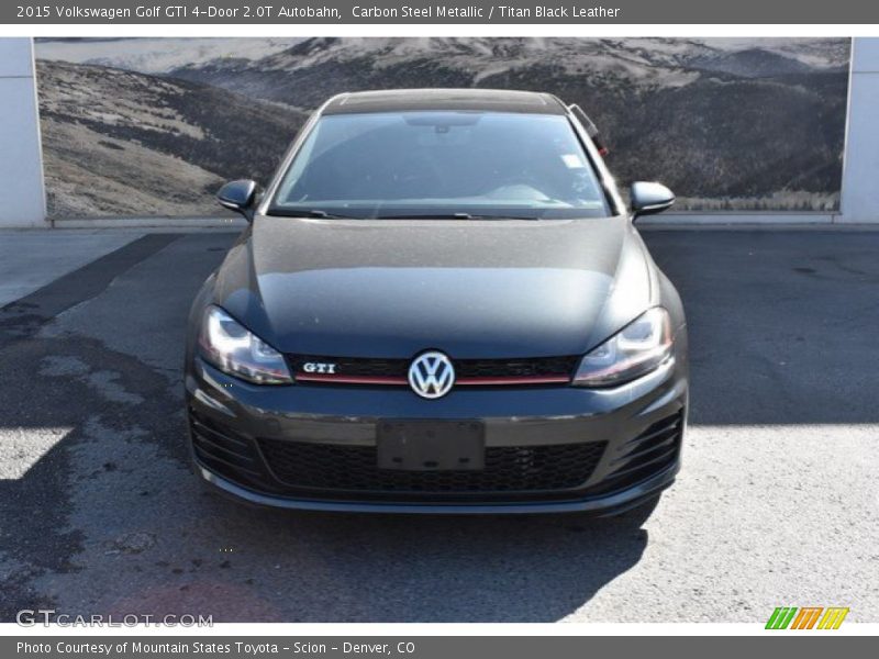 Carbon Steel Metallic / Titan Black Leather 2015 Volkswagen Golf GTI 4-Door 2.0T Autobahn
