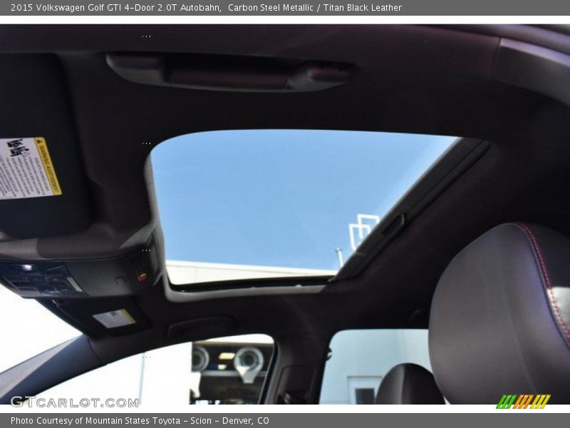 Carbon Steel Metallic / Titan Black Leather 2015 Volkswagen Golf GTI 4-Door 2.0T Autobahn