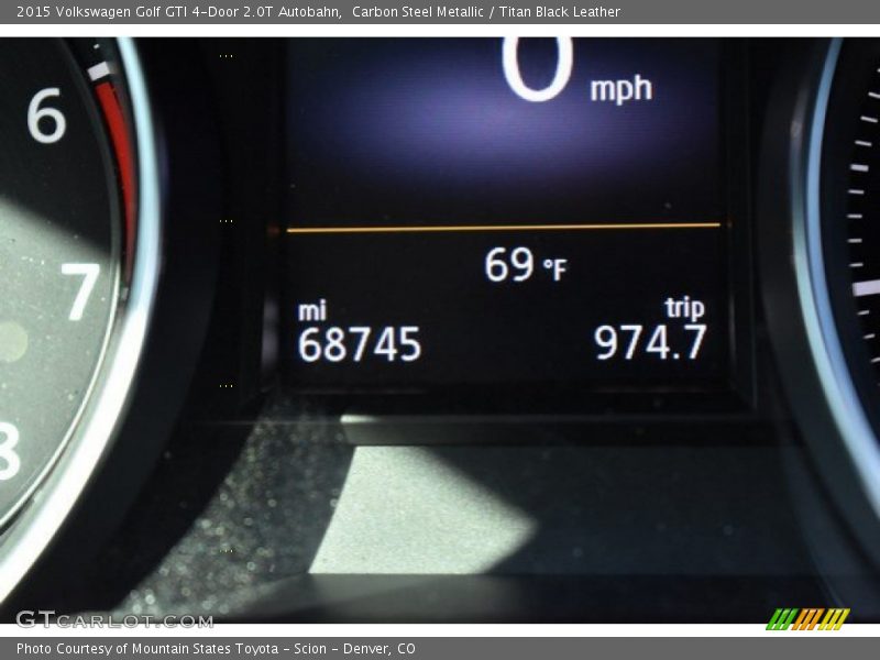 Carbon Steel Metallic / Titan Black Leather 2015 Volkswagen Golf GTI 4-Door 2.0T Autobahn