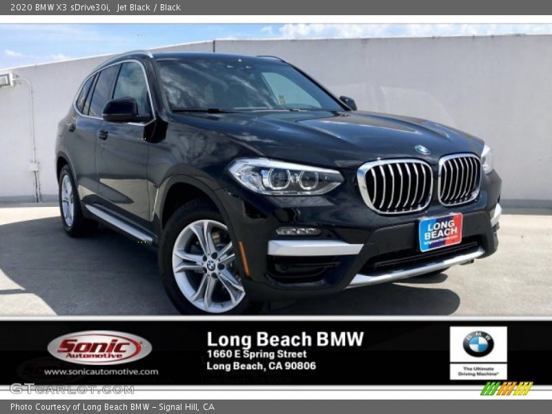 Jet Black / Black 2020 BMW X3 sDrive30i