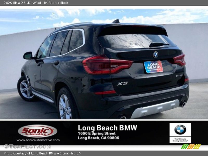 Jet Black / Black 2020 BMW X3 sDrive30i