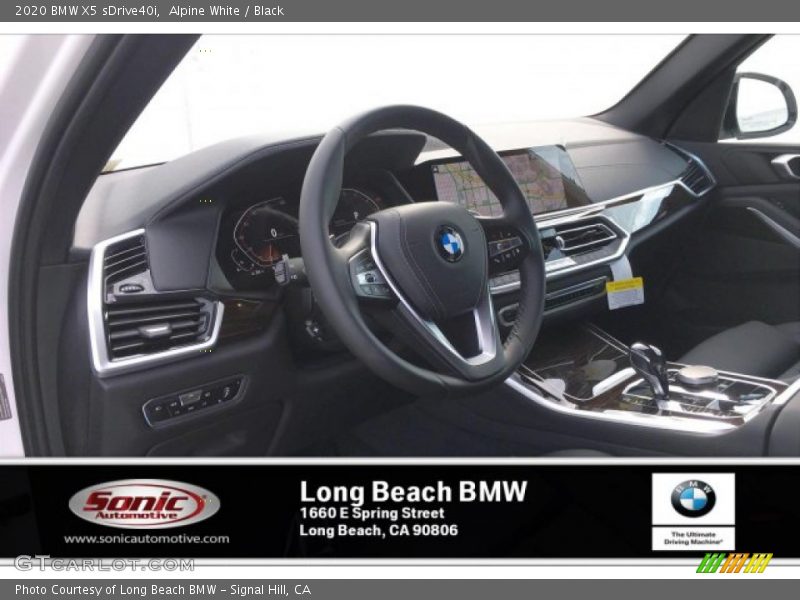Alpine White / Black 2020 BMW X5 sDrive40i