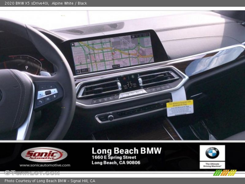 Alpine White / Black 2020 BMW X5 sDrive40i