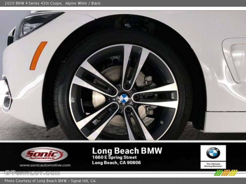 Alpine White / Black 2020 BMW 4 Series 430i Coupe