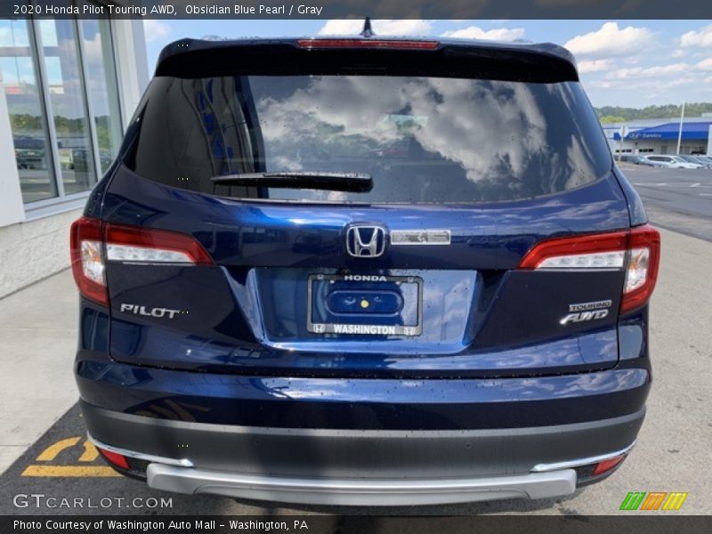 Obsidian Blue Pearl / Gray 2020 Honda Pilot Touring AWD