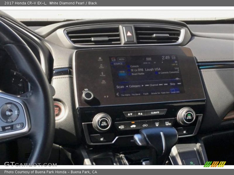 White Diamond Pearl / Black 2017 Honda CR-V EX-L