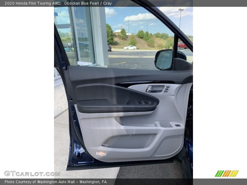 Obsidian Blue Pearl / Gray 2020 Honda Pilot Touring AWD