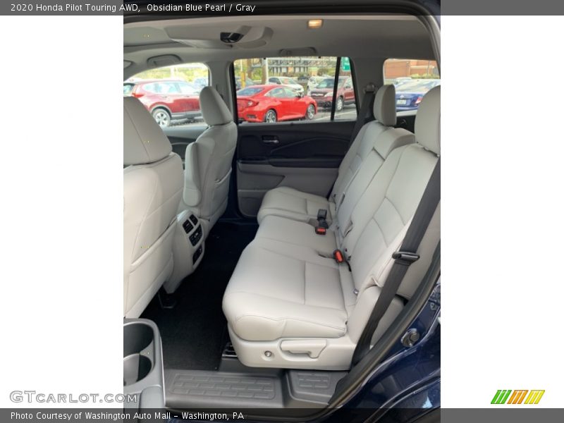 Obsidian Blue Pearl / Gray 2020 Honda Pilot Touring AWD