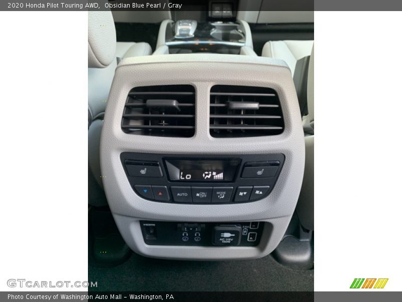 Obsidian Blue Pearl / Gray 2020 Honda Pilot Touring AWD