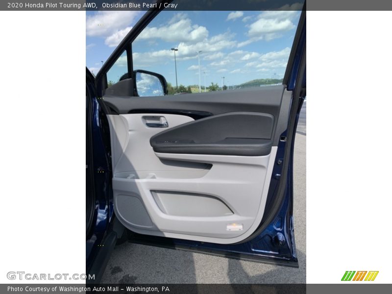 Obsidian Blue Pearl / Gray 2020 Honda Pilot Touring AWD