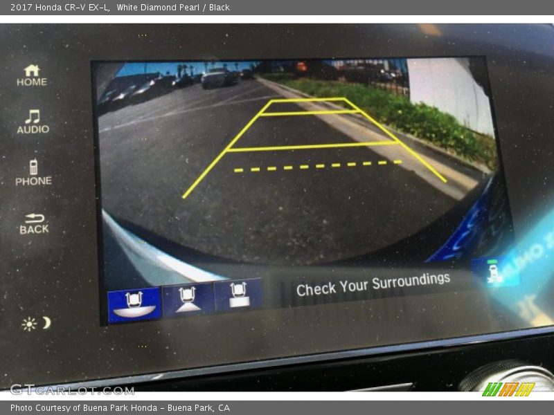 White Diamond Pearl / Black 2017 Honda CR-V EX-L