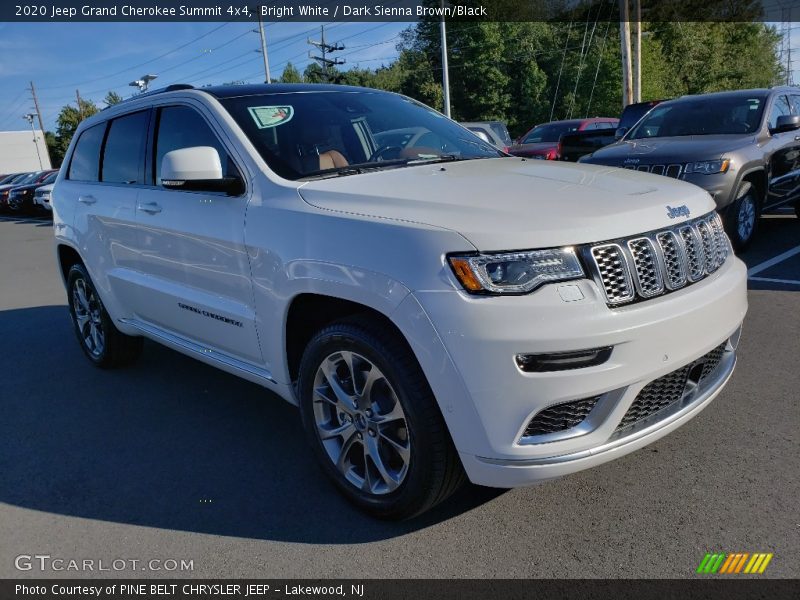 Bright White / Dark Sienna Brown/Black 2020 Jeep Grand Cherokee Summit 4x4