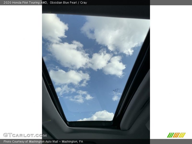 Obsidian Blue Pearl / Gray 2020 Honda Pilot Touring AWD