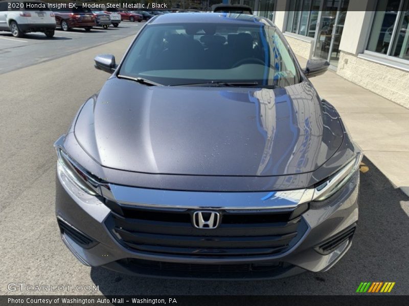Modern Steel Metallic / Black 2020 Honda Insight EX