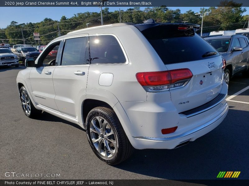 Bright White / Dark Sienna Brown/Black 2020 Jeep Grand Cherokee Summit 4x4