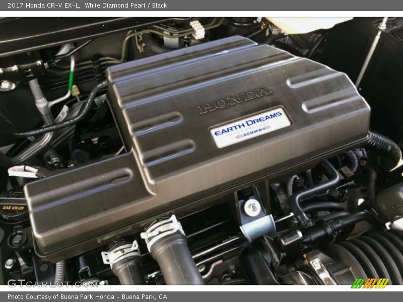 White Diamond Pearl / Black 2017 Honda CR-V EX-L