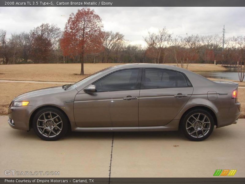 Carbon Bronze Metallic / Ebony 2008 Acura TL 3.5 Type-S