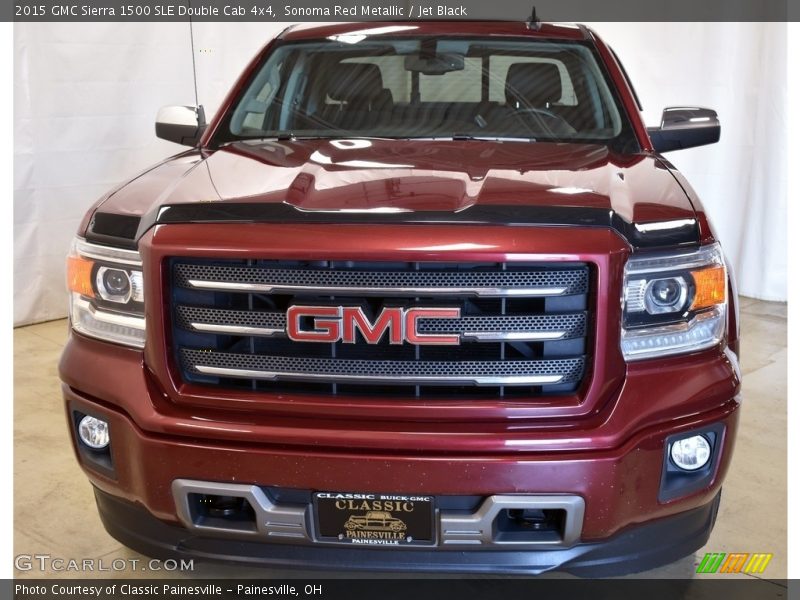 Sonoma Red Metallic / Jet Black 2015 GMC Sierra 1500 SLE Double Cab 4x4