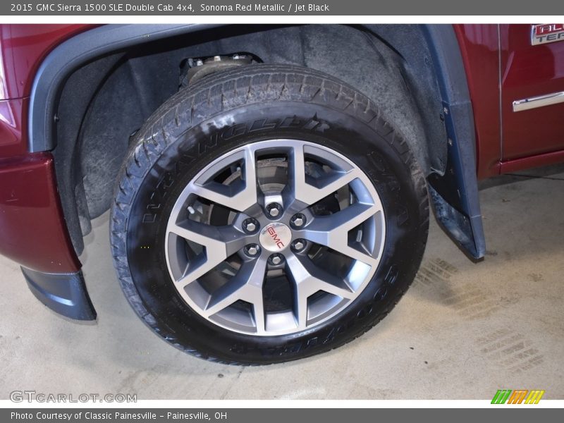 Sonoma Red Metallic / Jet Black 2015 GMC Sierra 1500 SLE Double Cab 4x4