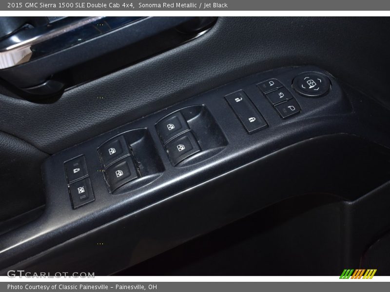 Sonoma Red Metallic / Jet Black 2015 GMC Sierra 1500 SLE Double Cab 4x4
