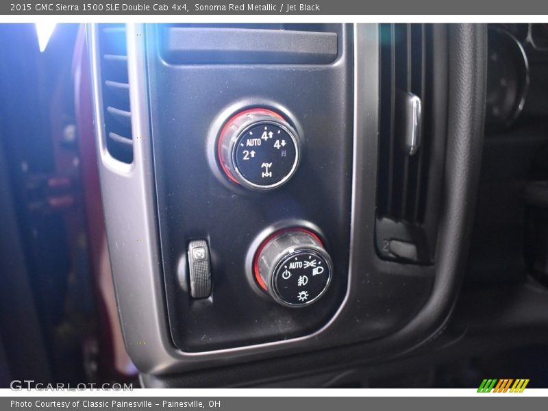 Sonoma Red Metallic / Jet Black 2015 GMC Sierra 1500 SLE Double Cab 4x4
