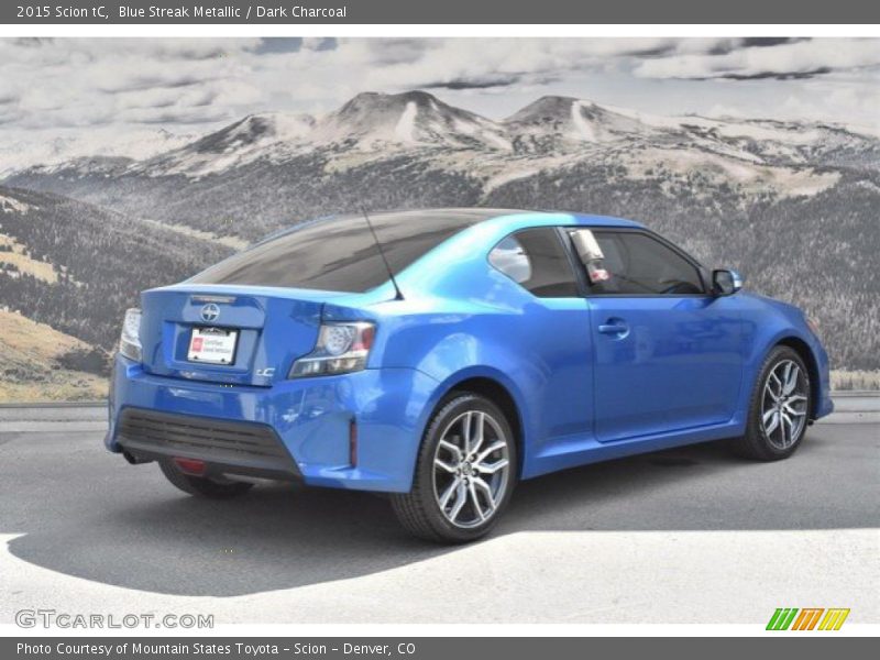 Blue Streak Metallic / Dark Charcoal 2015 Scion tC