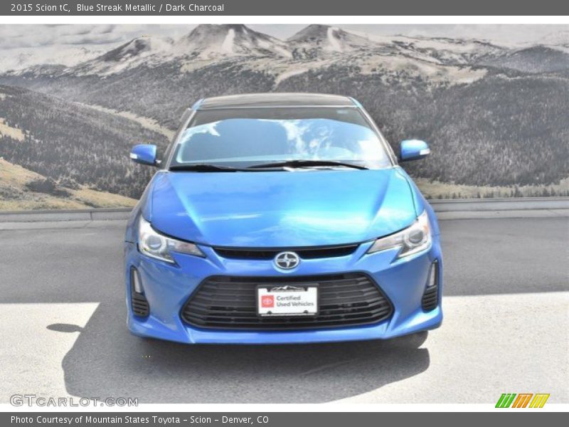 Blue Streak Metallic / Dark Charcoal 2015 Scion tC