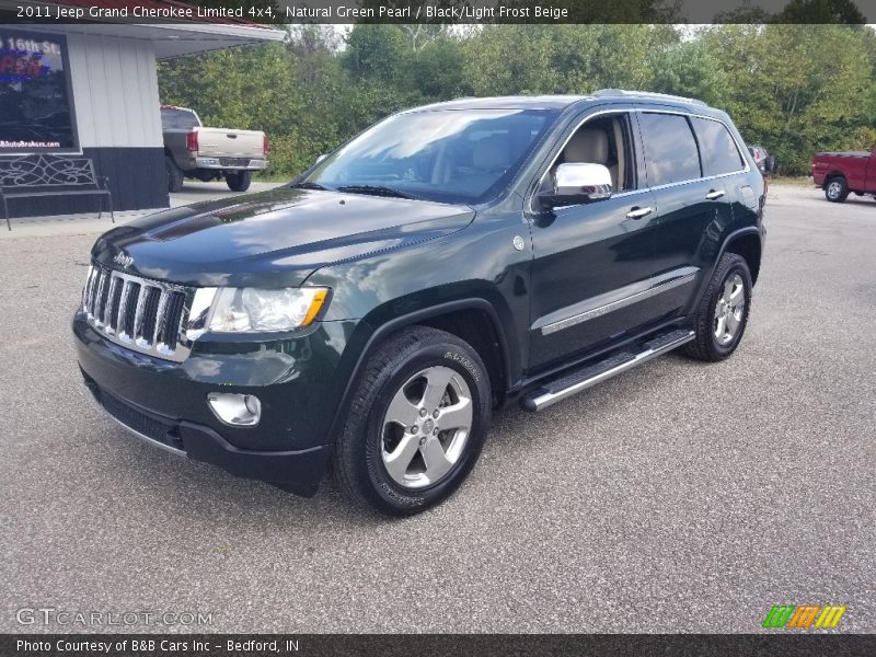 Natural Green Pearl / Black/Light Frost Beige 2011 Jeep Grand Cherokee Limited 4x4