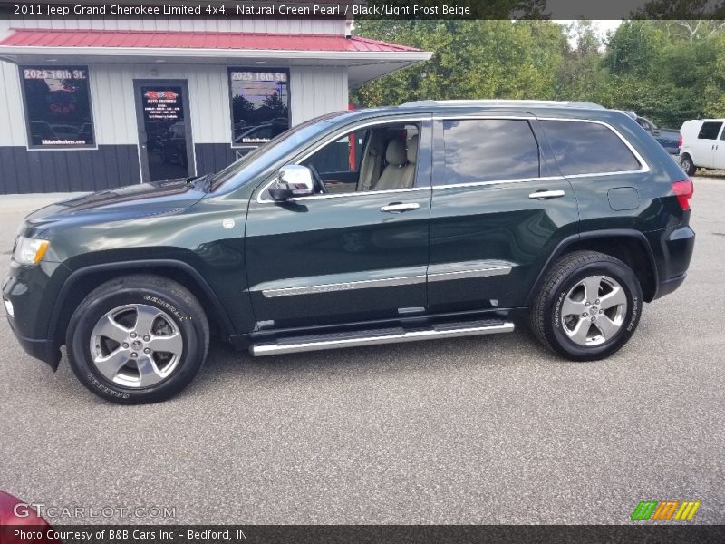 Natural Green Pearl / Black/Light Frost Beige 2011 Jeep Grand Cherokee Limited 4x4