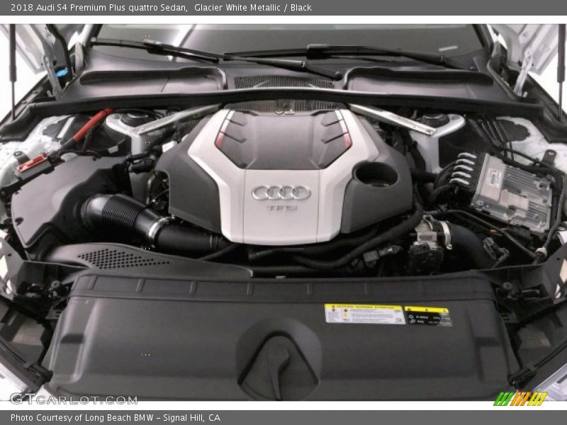 Glacier White Metallic / Black 2018 Audi S4 Premium Plus quattro Sedan