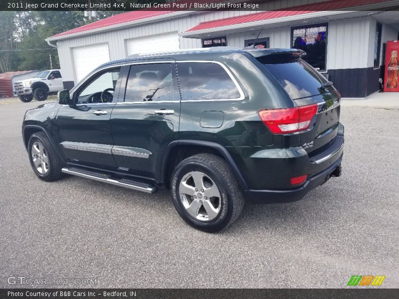 Natural Green Pearl / Black/Light Frost Beige 2011 Jeep Grand Cherokee Limited 4x4