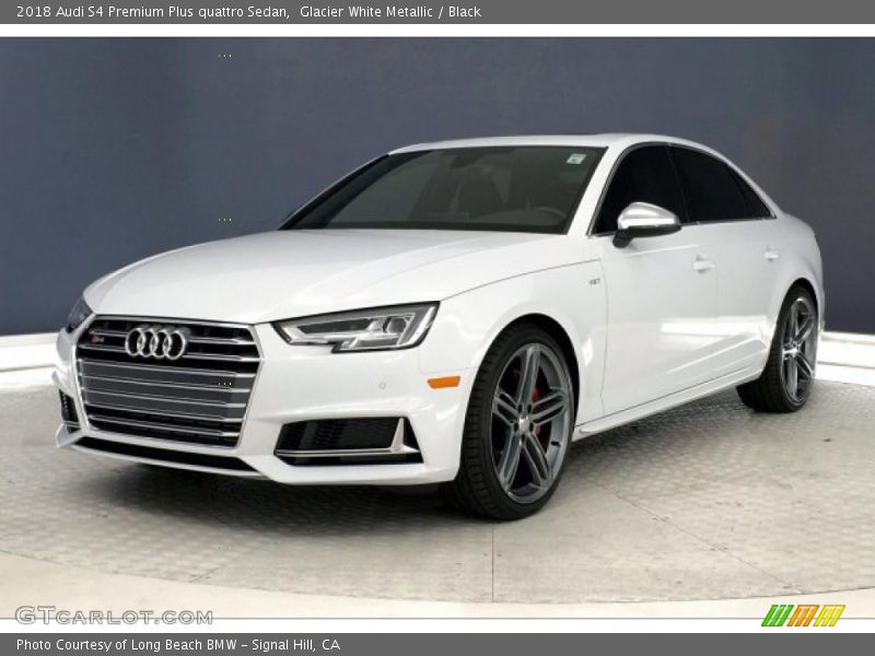 Glacier White Metallic / Black 2018 Audi S4 Premium Plus quattro Sedan