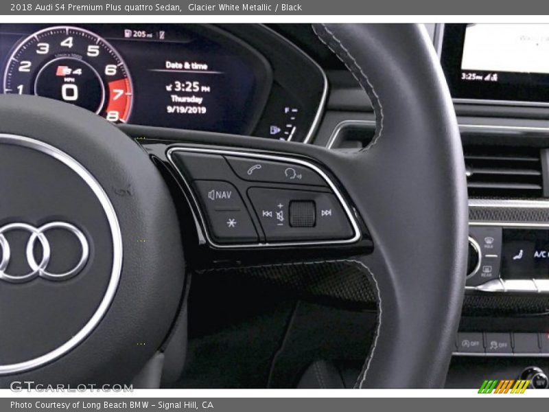 Glacier White Metallic / Black 2018 Audi S4 Premium Plus quattro Sedan