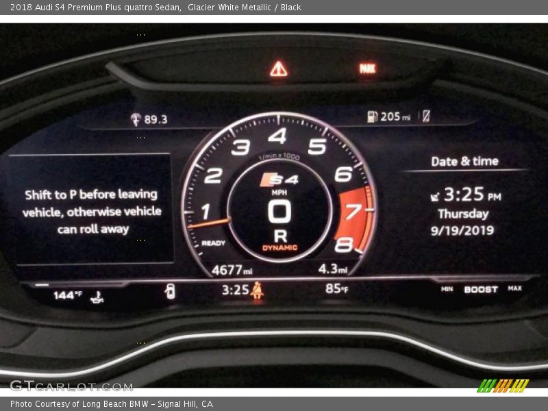 Glacier White Metallic / Black 2018 Audi S4 Premium Plus quattro Sedan