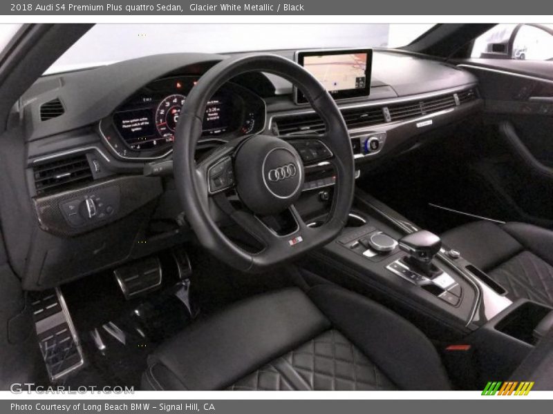 Glacier White Metallic / Black 2018 Audi S4 Premium Plus quattro Sedan