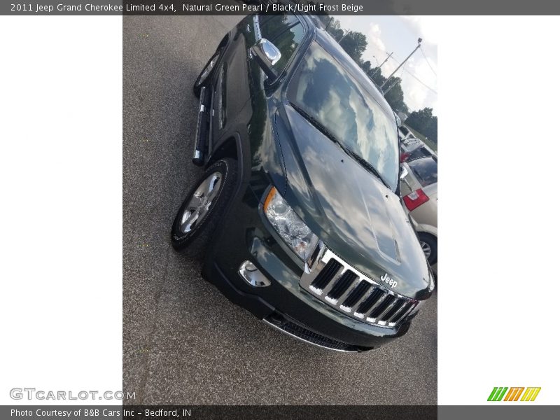 Natural Green Pearl / Black/Light Frost Beige 2011 Jeep Grand Cherokee Limited 4x4