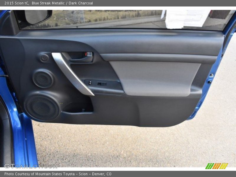 Blue Streak Metallic / Dark Charcoal 2015 Scion tC