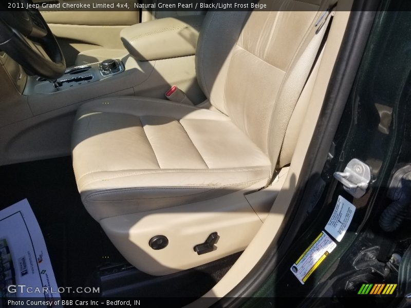 Natural Green Pearl / Black/Light Frost Beige 2011 Jeep Grand Cherokee Limited 4x4