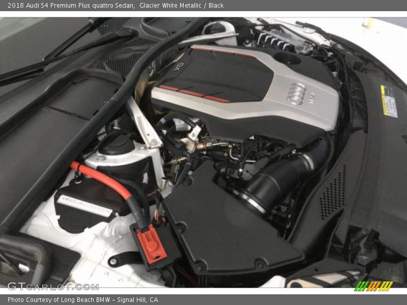 Glacier White Metallic / Black 2018 Audi S4 Premium Plus quattro Sedan