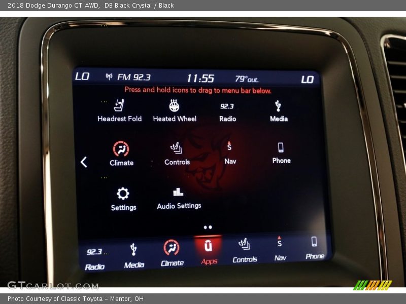 DB Black Crystal / Black 2018 Dodge Durango GT AWD