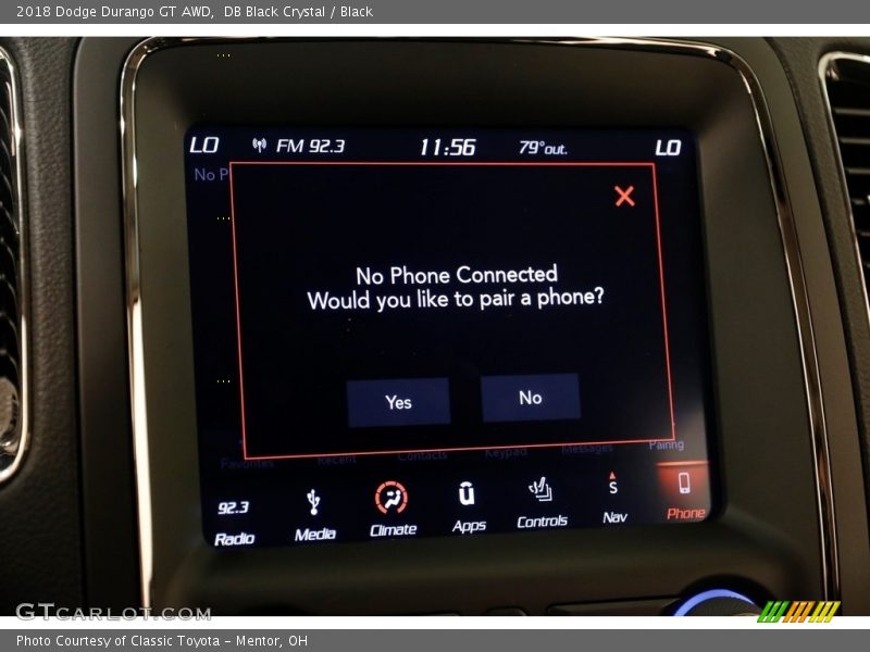 DB Black Crystal / Black 2018 Dodge Durango GT AWD