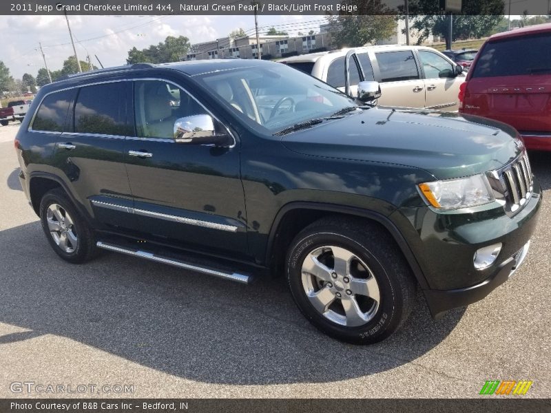 Natural Green Pearl / Black/Light Frost Beige 2011 Jeep Grand Cherokee Limited 4x4