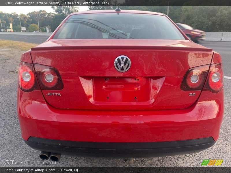 Salsa Red / Anthracite Black 2008 Volkswagen Jetta SE Sedan