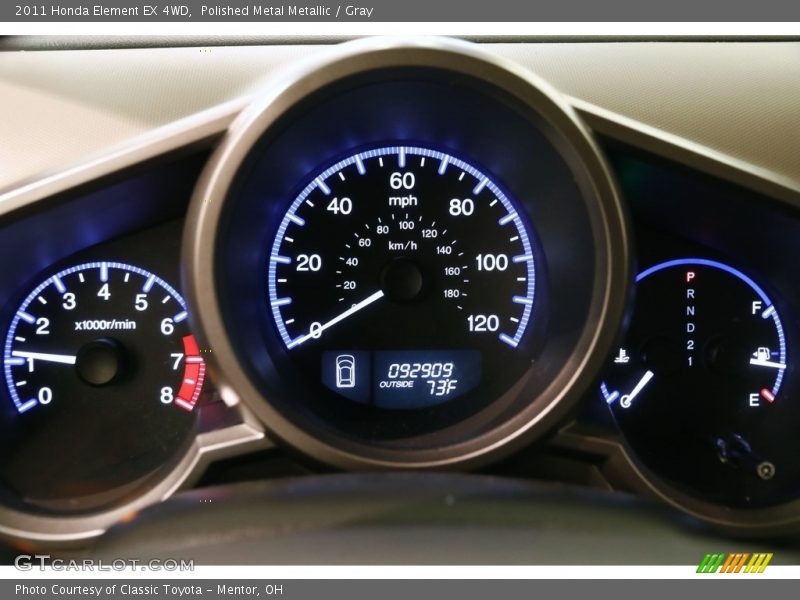 Polished Metal Metallic / Gray 2011 Honda Element EX 4WD