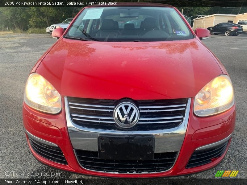 Salsa Red / Anthracite Black 2008 Volkswagen Jetta SE Sedan