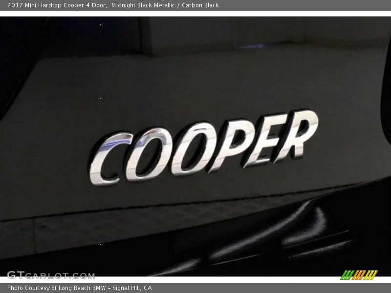 Midnight Black Metallic / Carbon Black 2017 Mini Hardtop Cooper 4 Door
