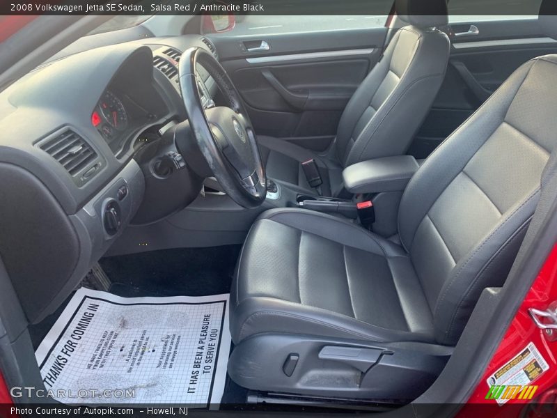 Salsa Red / Anthracite Black 2008 Volkswagen Jetta SE Sedan