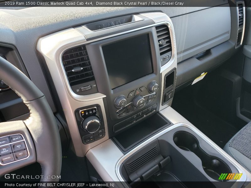 Diamond Black Crystal Pearl / Black/Diesel Gray 2019 Ram 1500 Classic Warlock Quad Cab 4x4