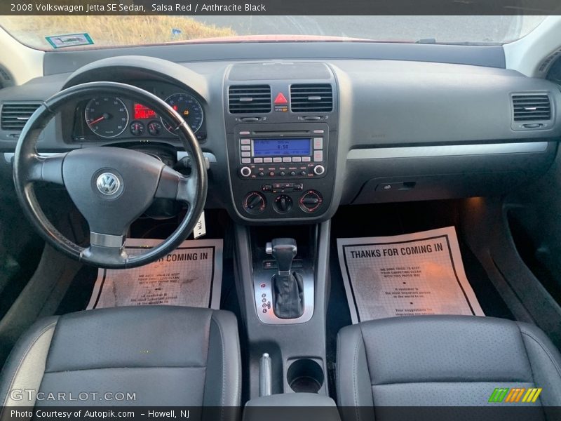 Salsa Red / Anthracite Black 2008 Volkswagen Jetta SE Sedan