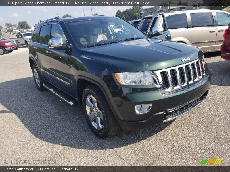 Natural Green Pearl / Black/Light Frost Beige 2011 Jeep Grand Cherokee Limited 4x4